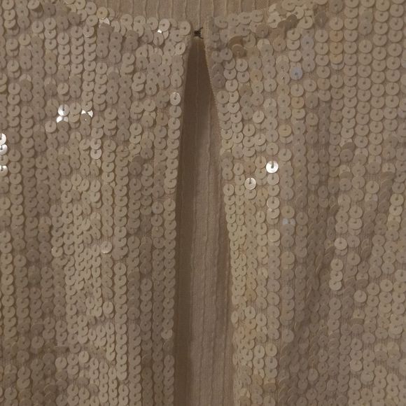 Oscar De LA Renta White Sequenced Sweater - Picture 2 of 5